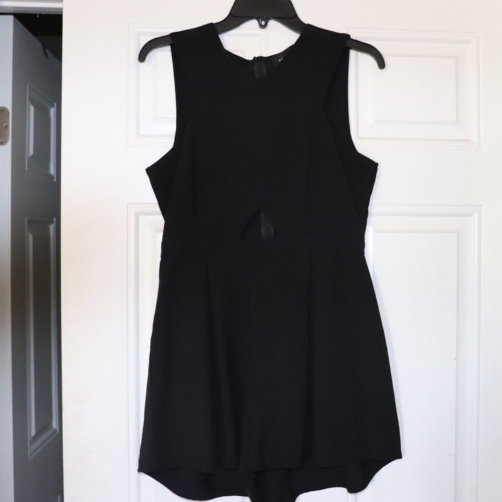 MinkPink Black Romper with Front Cut Out